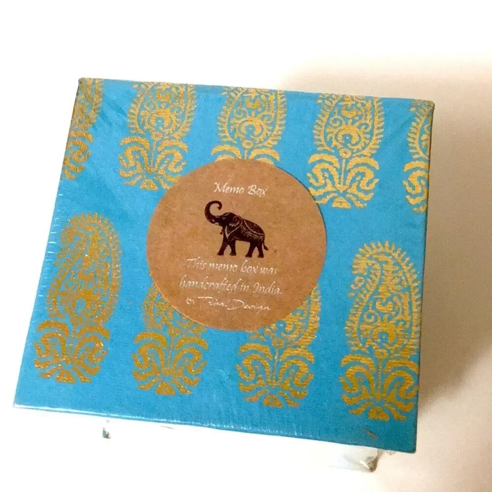 Tribal Design Memo box handcrafted in India Office Selling individually
